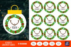 Reindeer Ornament | Santa Reindeer Christmas Ornament Bundle Product Image 1