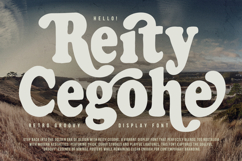 Reity Cegohe Retro Groovy Display Font Modern Product Image 1