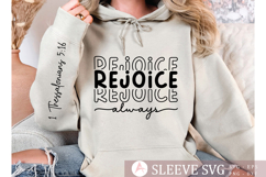 Rejoice always Sleeve SVG Design Product Image 2
