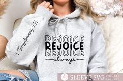 Rejoice always Sleeve SVG Design Product Image 1
