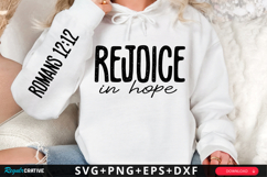 Rejoice In Hope Sleeve SVG Design Product Image 1