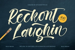 Rekont Laughin - Bold Brush Font Product Image 1
