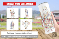 Relatable Housework Mom Ghost Tumbler Product Image 1