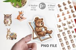 Relatable Summer Mom Burnout Sticker Product Image 1