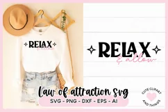 Law Of Attraction SVG - Relax And Allow SVG Product Image 1