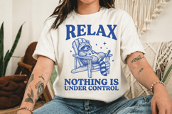 Relax Nothing Is Under Control SVG, Funny Raccoon Shirt Desi Product Image 3