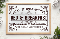 Relax. recharge. restore bed SVG, Farmhouse Home Sign Product Image 1