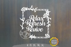 Relax, Refresh, and Revive Papercut SVG Product Image 1