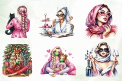 Relaxed Woman Sublimation Clipart Product Image 6
