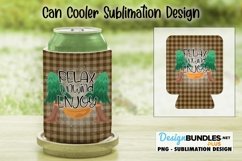 Relax Unwind Enjoy Camping Design for Sublimation Can Cooler Product Image 1