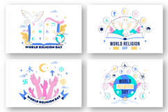 10 World Religion Day Illustration Product Image 2