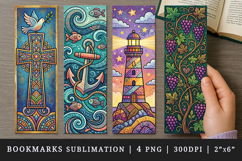 Religion faith printable sublimation bookmark design Product Image 1