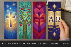Religion faith printable sublimation bookmark design Product Image 1