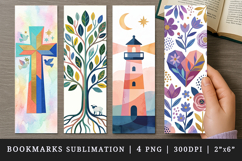 Religion faith printable sublimation bookmark design Product Image 1