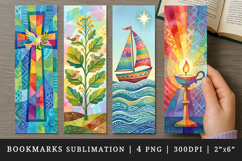 Religion faith printable sublimation bookmark design Product Image 1