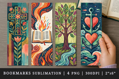 Religion faith printable sublimation bookmark design Product Image 1