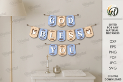 Religious banner Laser Cut. Wall decor SVG Product Image 1