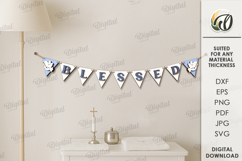 Religious banner Laser Cut. Wall decor SVG Product Image 1
