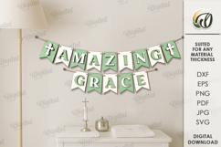 Religious banner Laser Cut. Wall decor SVG Product Image 1
