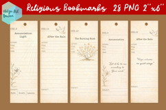 Religious Bookmarks Bundle. Christian quotes PNG Product Image 4