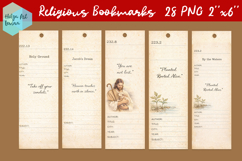 Religious Bookmarks Bundle. Christian quotes PNG Product Image 5