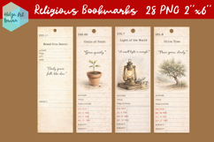 Religious Bookmarks Bundle. Christian quotes PNG Product Image 6