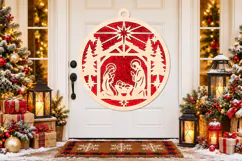 Religious Christmas Ornament SVG Product Image 3