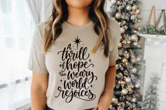 A Thrill of Hope SVG, O Holy Night Christmas SVG Product Image 4