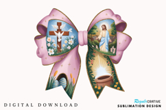Christan Easter Coquette Bow PNG, Easter Coquette PNG Product Image 1