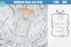 Religious Libbey Can Glass PNG 16 OZ Product Image 1