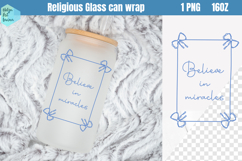 Religious Libbey Can Glass PNG 16 OZ Product Image 1
