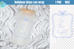 Religious Libbey Can Glass PNG 16 OZ Product Image 1