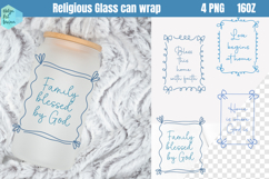 Religious Libbey Can Glass PNG 16 OZ Product Image 1