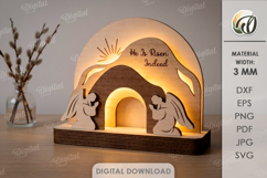 Religious Led Lamp Laser Cut. Nightlight. Night Lamp SVG Product Image 1