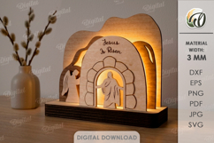Religious Led Lamps Bundle Laser Cut. Night Lamp SVG Product Image 6