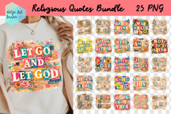 Religious Quote Collage. Clipart Bundle Product Image 1