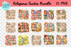 Religious Quote Collage. Clipart Bundle Product Image 2