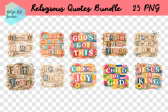 Religious Quote Collage. Clipart Bundle Product Image 3