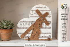 3D Religious Stand Decor Laser Cut. Standing Decor SVG Product Image 1