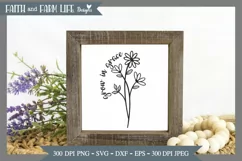 Grow in Grace | Wildflower SVG Product Image 2