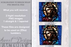 Jesus tumbler design, religious tumbler wrap Product Image 2