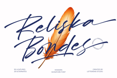Reliska Bondes - Modern Signature Font Product Image 1