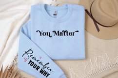 You Matter Sleeve SVG, Positivity SVG Design Product Image 3
