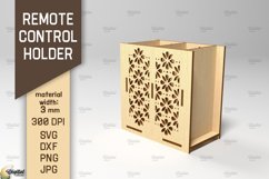 Remote Control Holder SVG. 3D Storage Box Laser Cut Product Image 1