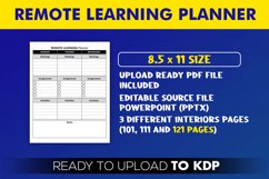 Remote Learning Planner Printable | KDP Interior Template Product Image 2