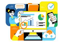 10 Remote Team Collaboration Illustration Product Image 4