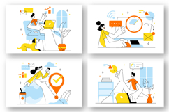 10 Home Remote Working Setup Illustration Product Image 2