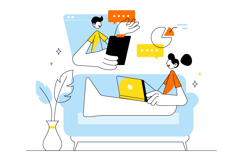10 Home Remote Working Setup Illustration Product Image 4