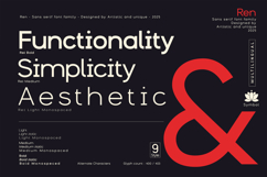 Ren - Sans serif font family Product Image 12