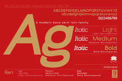 Ren - Sans serif font family Product Image 5